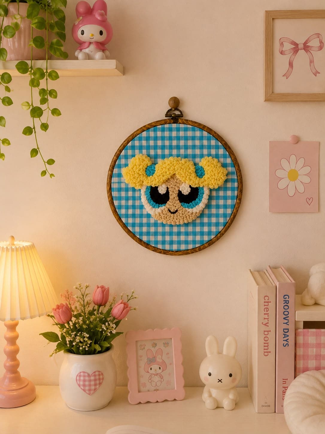 Powerpuff Girl Bubble Duvar Süsü